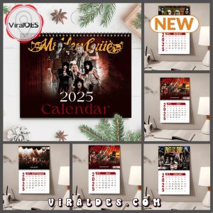 Mötley Crüe Band 2025 New Year Calendar