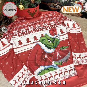 NCAA Alabama Crimson Tide Grinch Christmas Ugly Sweater