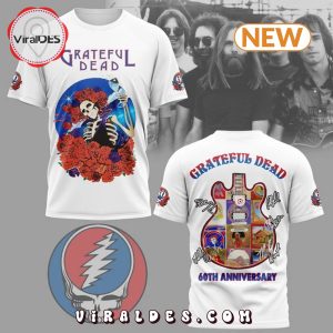 Grateful Dead 60th Anniversary Signatures White Shirt