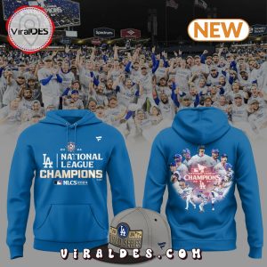 NLCS Champion Los Angeles Dodgers Blue Hoodie, Cap