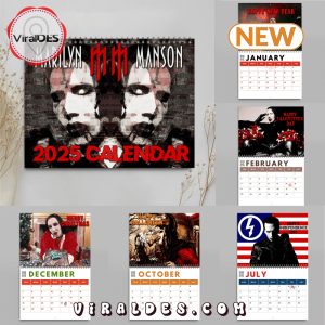 Marilyn Manson 2025 New Year Calendar