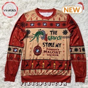 The Grinch Stole Jeppson Malort Ugly Christmas Sweater