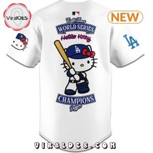 Los Angeles Dodgers X Hello Kitty 2024 Champions Baseball Jersey