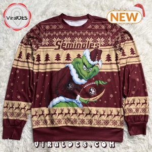 NCAA Florida State Seminoles Grinch Christmas Ugly Sweater