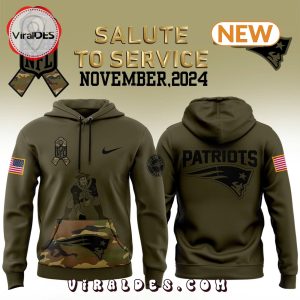 New England Patriots Camo Salute to Service Hoodie