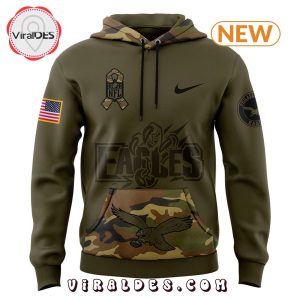 Philadelphia Eagles Camo 2024 Salute to Service Hoodie