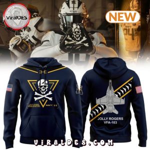 Special Navy Midshipmen Jolly Rogers Navy Hoodie