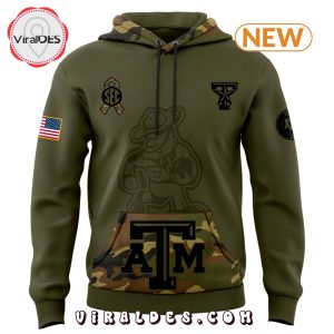 Texas A&M Aggies Camo 2024 Salute to Service Hoodie