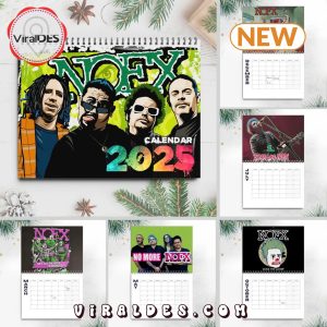 NOFX Rock Band 2025 New Year Calendar