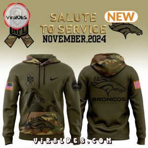 Denver Broncos Camo 2024 Salute to Service Hoodie