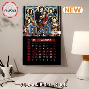 AC DC Rock Band 2025 New Year Calendar