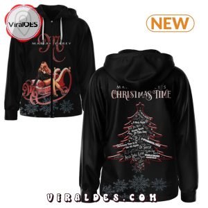 Mariah Carey 2024 Christmas Time Black Hoodie