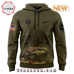 Philadelphia Eagles Camo Salute to Service Hoodie