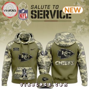 Kansas City Chiefs Salute to Service Camo Hoodie, Jogger, Cap