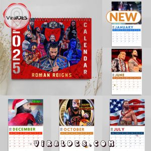 Roman Reigns 2025 Happy New Year Calendar