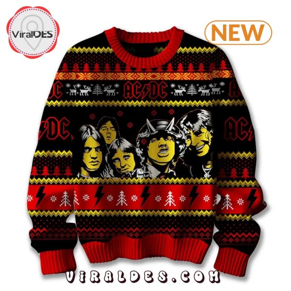 AC DC Band 2024 Christmas Ugly Sweater