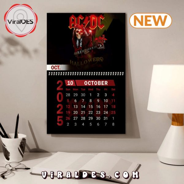 AC DC Rock Band 2025 New Year Calendar