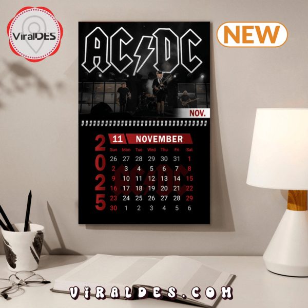 AC DC Rock Band 2025 New Year Calendar