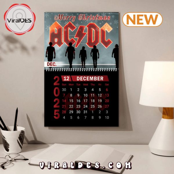 AC DC Rock Band 2025 New Year Calendar