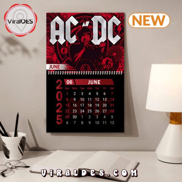 AC DC Rock Band 2025 New Year Calendar