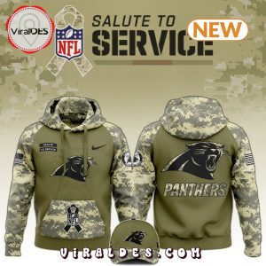 Carolina Panthers Salute to Service Camo Hoodie, Jogger, Cap