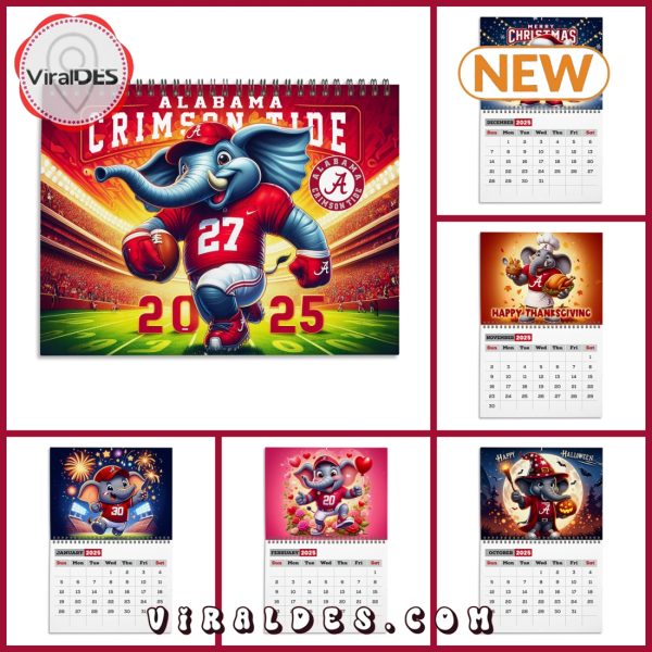 Alabama Crimson Tide Football 2025 Calendar