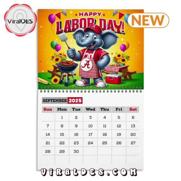 Alabama Crimson Tide Football 2025 Calendar