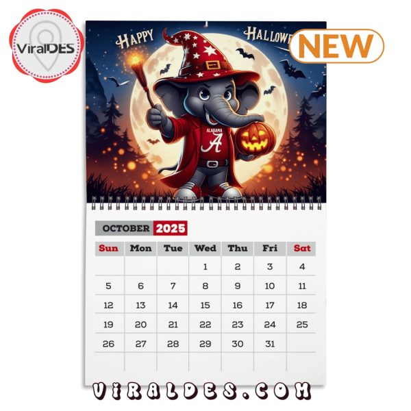 Alabama Crimson Tide Football 2025 Calendar