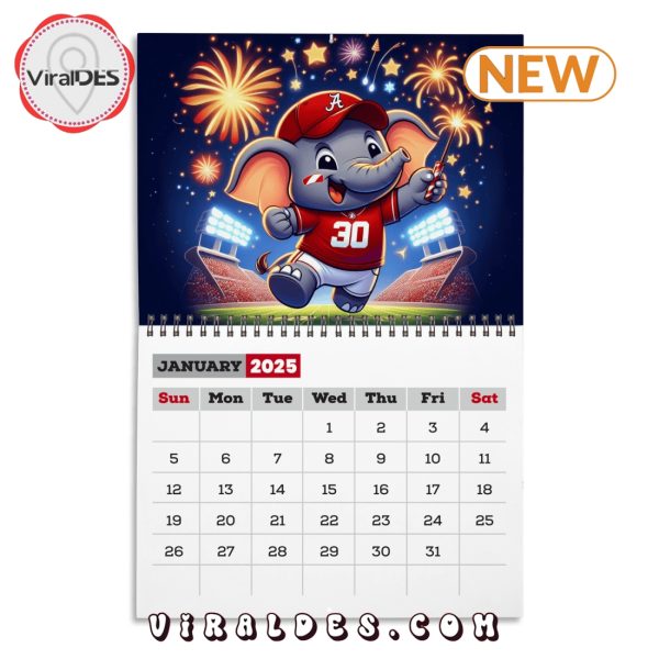 Alabama Crimson Tide Football 2025 Calendar