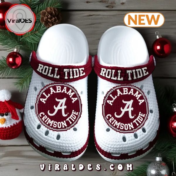 Alabama Crimson Tide Football Crocs Clogs Shoes