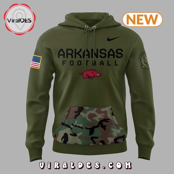 Arkansas Razorbacks Veteran Camo Nike Hoodie, Jogger, Cap