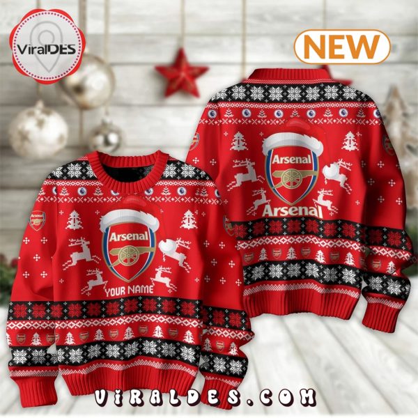 Arsenal 2024 Christmas Ugly Sweater