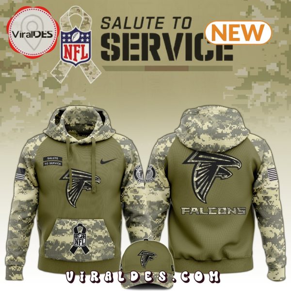 Atlanta Falcons Salute to Service Camo Hoodie, Jogger, Cap