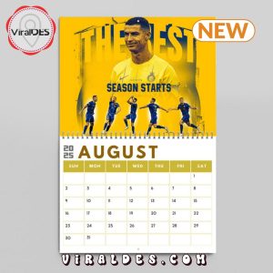 Cristiano Ronaldo Signatures 2025 New Year Calendar