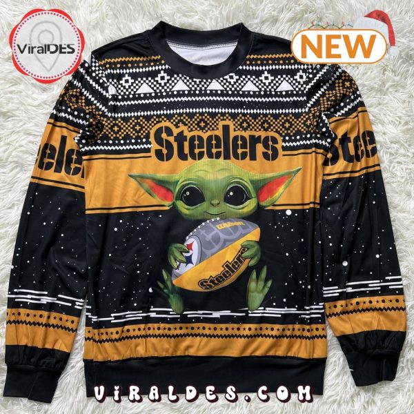 Baby Yoda Pittsburgh Steelers Ugly Christmas Sweater