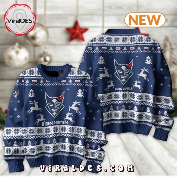 Blue Devils Weiden 2024 Christmas Ugly Sweater