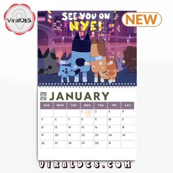 Bluey Series 2025 New Year Calendar