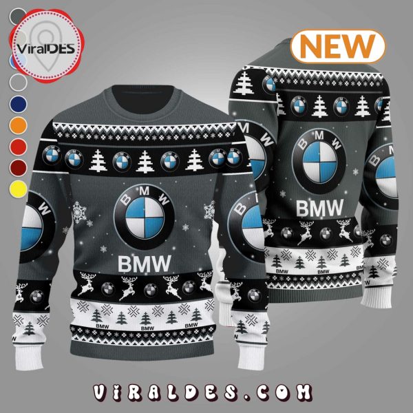 BMW 2024 Christmas Gray Ugly Sweater