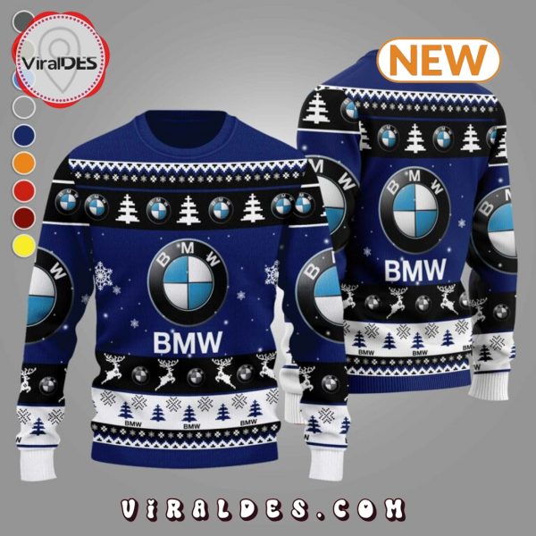 BMW 2024 Christmas Navy Ugly Sweater