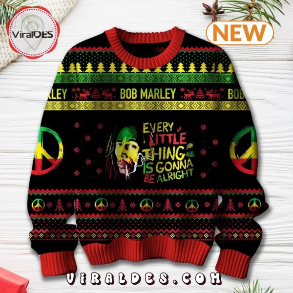 Bob Marley 2024 Christmas Ugly Sweater