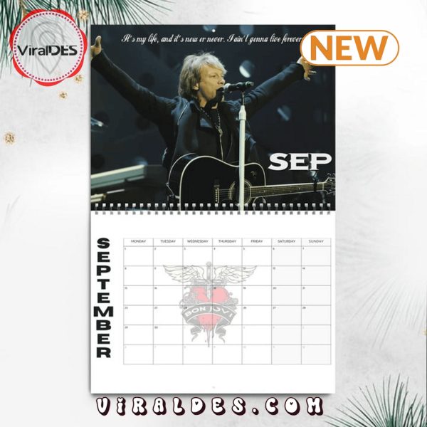 Bon Jovi Rock Band 2025 New Year Calendar