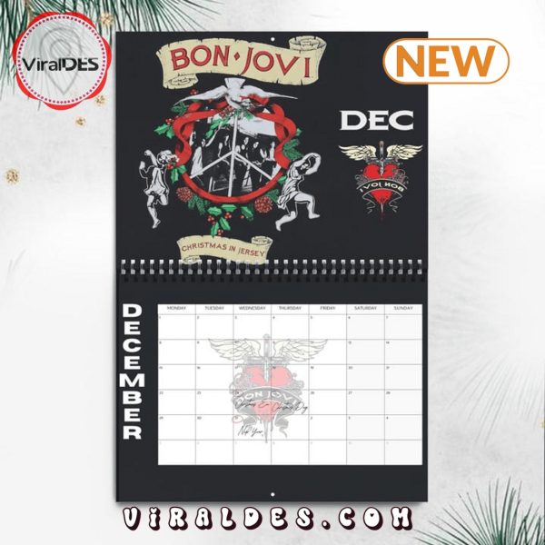 Bon Jovi Rock Band 2025 New Year Calendar