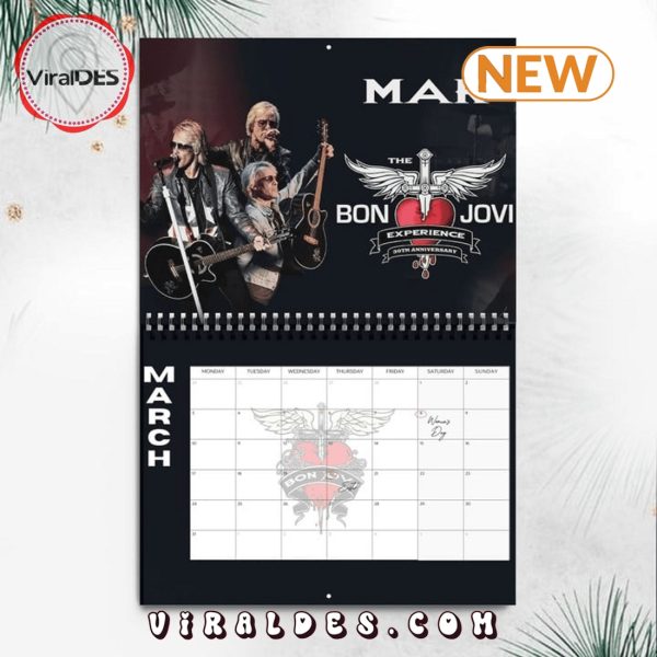 Bon Jovi Rock Band 2025 New Year Calendar