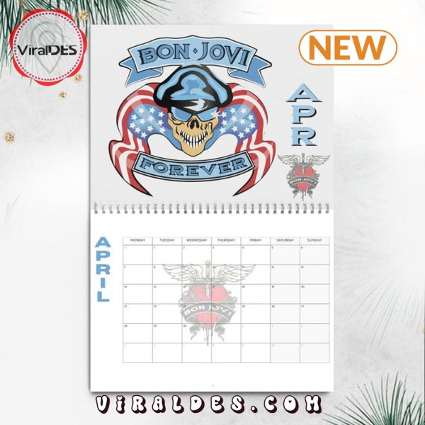 Bon Jovi Rock Band 2025 New Year Calendar