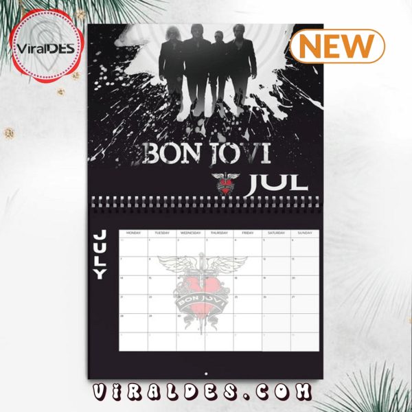 Bon Jovi Rock Band 2025 New Year Calendar