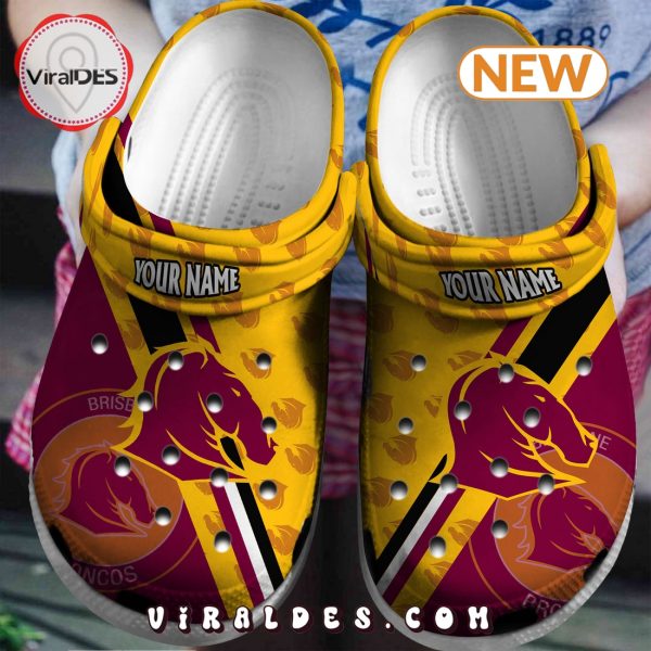 Brisbane Broncos NRL Custom Crocs Clogs