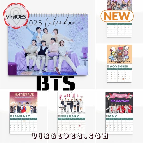 BTS Happy New Year 2025 Calendar