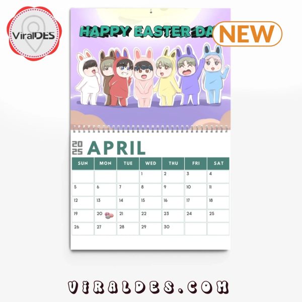 BTS Happy New Year 2025 Calendar