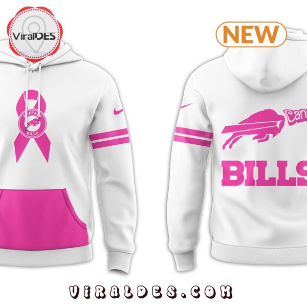 Buffalo Bills NFL Nike Intercept Cancer 2024 White Hoodie