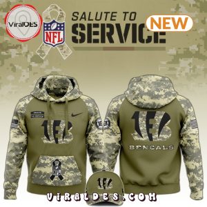 Cincinnati Bengals Salute to Service Camo Hoodie, Jogger, Cap